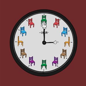 Chair clock - 03:00 PM