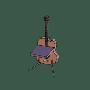 Guitar on stand chair