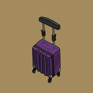 Rolling luggage chair