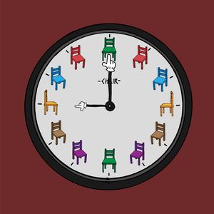Chair clock - 09:00 AM