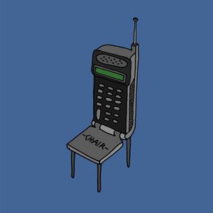 Flip cell phone chair