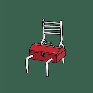 Red toolbox chair