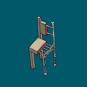 Half skeleton chair