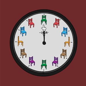 Chair clock - Midday