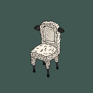 White sheep chair