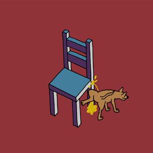 Pissing dog chair