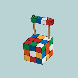 Rubik's cube chair