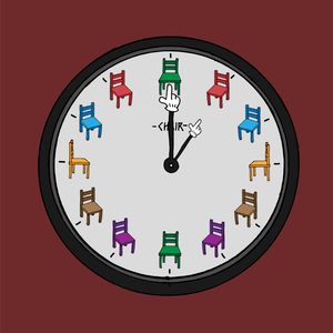 Chair clock - 01:00 AM