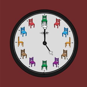 Chair clock - 05:00 AM