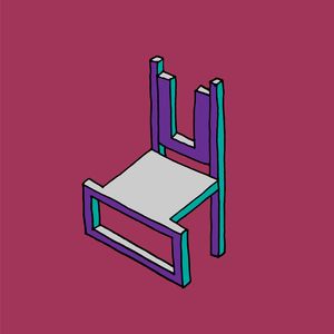 Front square legs chair