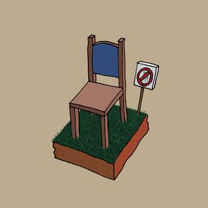 No chair on grass chair