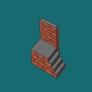 Brick walkway chair