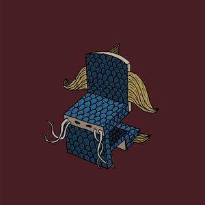 Blue carp chair