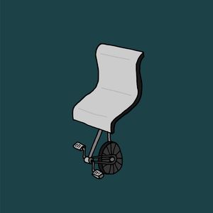 Front pedal monocycle chair