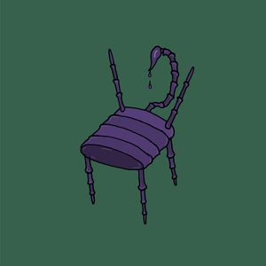 Purple scorpion chair