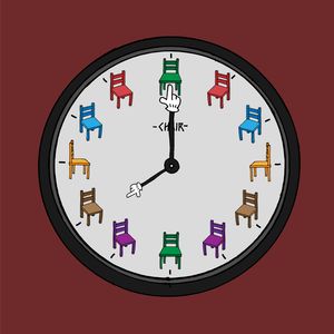 Chair clock - 08:00 AM