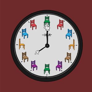 Chair clock - 08:00 PM