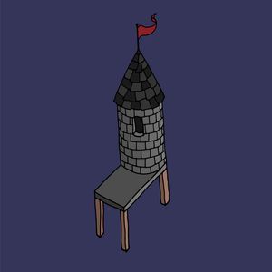 Lonely castle chair