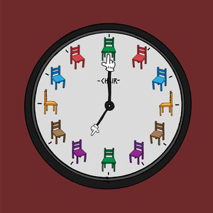 Chair clock - 07:00 PM